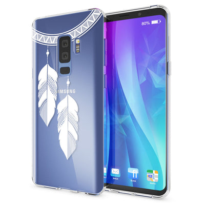 NALIA Handyhülle kompatibel mit Samsung Galaxy S9 Plus, Slim Silikon Motiv Case Crystal Schutzhülle Dünn Durchsichtig, Etui Handy-Tasche Back-Cover Transparent Bumper NALIA SlimFit Hülle
