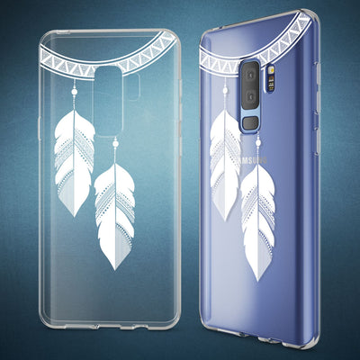 NALIA Handyhülle kompatibel mit Samsung Galaxy S9 Plus, Slim Silikon Motiv Case Crystal Schutzhülle Dünn Durchsichtig, Etui Handy-Tasche Back-Cover Transparent Bumper NALIA SlimFit Hülle