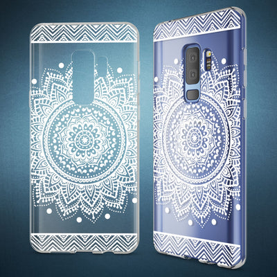 NALIA Handyhülle kompatibel mit Samsung Galaxy S9 Plus, Slim Silikon Motiv Case Crystal Schutzhülle Dünn Durchsichtig, Etui Handy-Tasche Back-Cover Transparent Bumper NALIA SlimFit Hülle