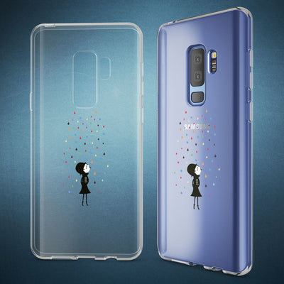 NALIA Handyhülle kompatibel mit Samsung Galaxy S9 Plus, Slim Silikon Motiv Case Crystal Schutzhülle Dünn Durchsichtig, Etui Handy-Tasche Back-Cover Transparent Bumper NALIA SlimFit Hülle