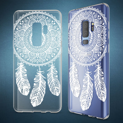NALIA Handyhülle kompatibel mit Samsung Galaxy S9 Plus, Slim Silikon Motiv Case Crystal Schutzhülle Dünn Durchsichtig, Etui Handy-Tasche Back-Cover Transparent Bumper NALIA SlimFit Hülle