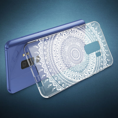 NALIA Handyhülle kompatibel mit Samsung Galaxy S9 Plus, Slim Silikon Motiv Case Crystal Schutzhülle Dünn Durchsichtig, Etui Handy-Tasche Back-Cover Transparent Bumper Mandala Pink NALIA SlimFit Hülle