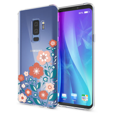 NALIA Handyhülle kompatibel mit Samsung Galaxy S9 Plus, Slim Silikon Motiv Case Crystal Schutzhülle Dünn Durchsichtig, Etui Handy-Tasche Back-Cover Transparent Bumper Mandala Pink NALIA SlimFit Hülle
