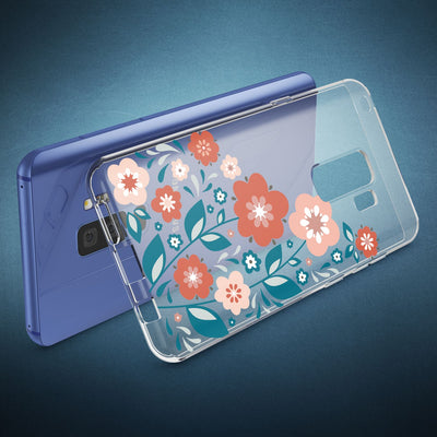 NALIA Handyhülle kompatibel mit Samsung Galaxy S9 Plus, Slim Silikon Motiv Case Crystal Schutzhülle Dünn Durchsichtig, Etui Handy-Tasche Back-Cover Transparent Bumper Mandala Pink NALIA SlimFit Hülle