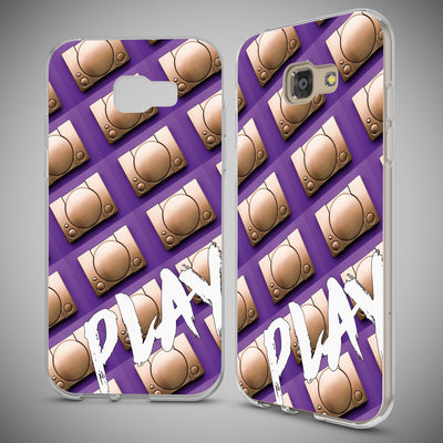 NALIA Handyhülle kompatibel mit Samsung Galaxy A5 2017, Lustig Silikon Phone Etui Dünnes Case Ultra-Slim Schutzhülle Spruch Handy-Tasche Back-Cover Bumper Play (Purple) NALIA Protective Hülle