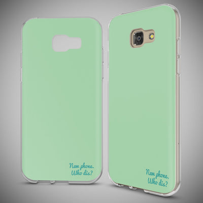 NALIA Handyhülle kompatibel mit Samsung Galaxy A5 2017, Lustig Silikon Phone Etui Dünnes Case Ultra-Slim Schutzhülle Spruch Handy-Tasche Back-Cover Bumper Who dis? NALIA Protective Hülle