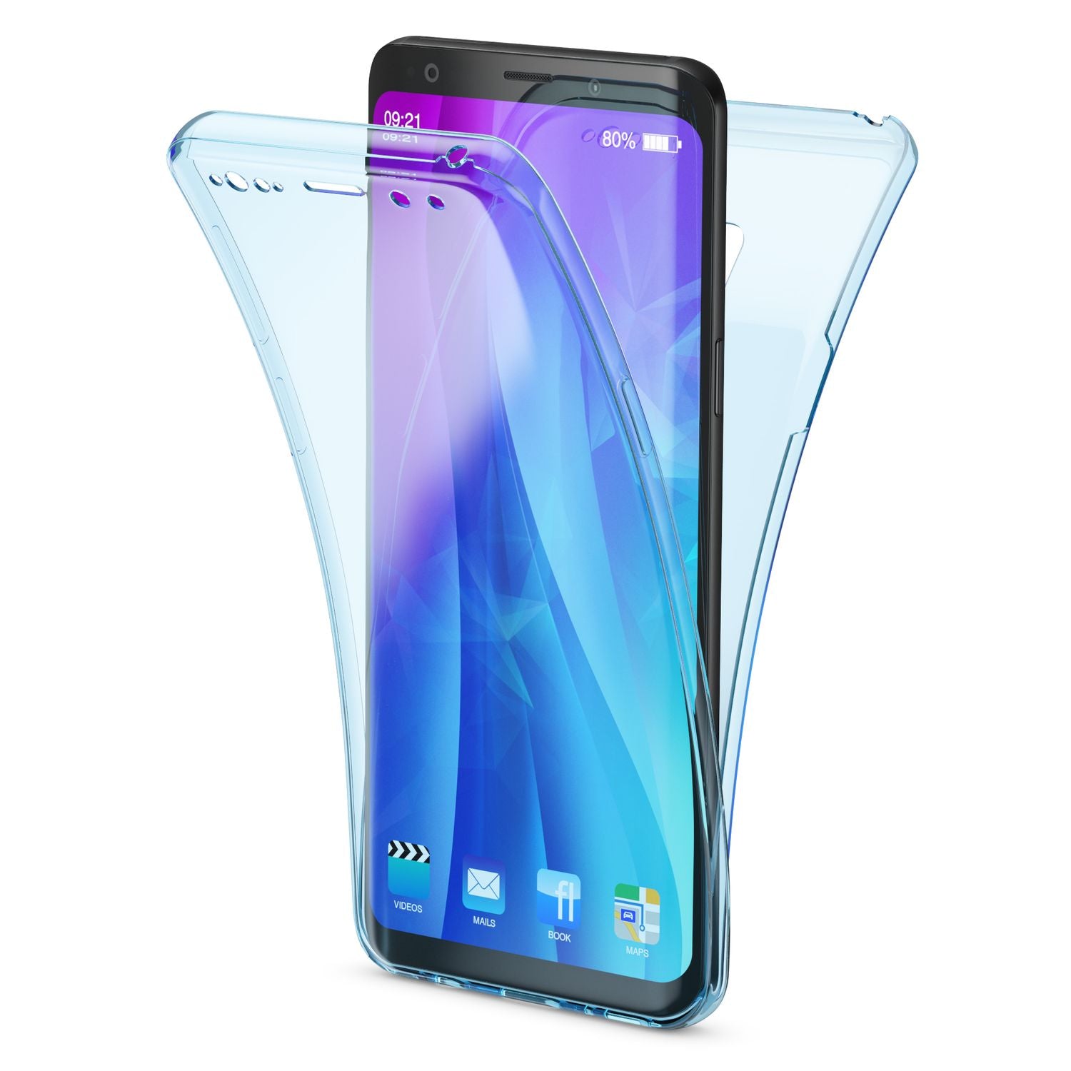 Samsung Galaxy S9 360 Grad Handy Hülle von NALIA Full Cover vorne & hinten Rundum Transparent NALIA