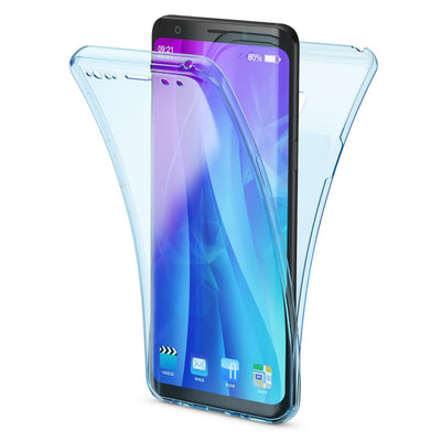NALIA 360 Grad Hülle kompatibel mit Samsung Galaxy S9, Full Cover vorne & hinten Rundum Doppel-Schutz, Dünnes Ganzkörper Case Silikon Etui, Transparenter Displayschutz & Rückseite Transparent NALIA Protective Hülle