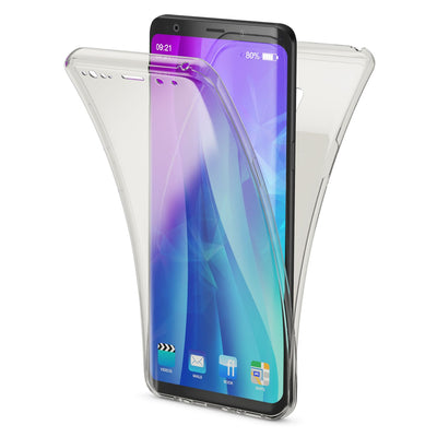 NALIA 360 Grad Handyhülle kompatibel mit Samsung Galaxy S9 Plus, Full Cover vorne hinten Doppel-Schutz Dünnes Ganzkörper Case Silikon Etui, Transparenter Displayschutz & Rückseite Schwarz NALIA Protective Hülle