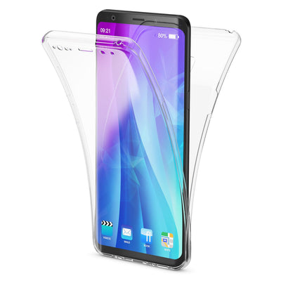 NALIA 360 Grad Handyhülle kompatibel mit Samsung Galaxy S9 Plus, Full Cover vorne hinten Doppel-Schutz Dünnes Ganzkörper Case Silikon Etui, Transparenter Displayschutz & Rückseite Schwarz NALIA Protective Hülle