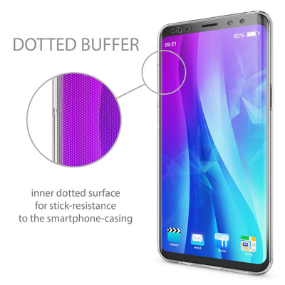 NALIA 360 Grad Handyhülle kompatibel mit Samsung Galaxy S9 Plus, Full Cover vorne hinten Doppel-Schutz Dünnes Ganzkörper Case Silikon Etui, Transparenter Displayschutz & Rückseite Schwarz NALIA Protective Hülle