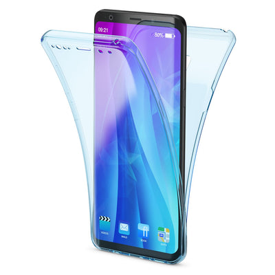 NALIA 360 Grad Handyhülle kompatibel mit Samsung Galaxy S9 Plus, Full Cover vorne hinten Doppel-Schutz Dünnes Ganzkörper Case Silikon Etui, Transparenter Displayschutz & Rückseite Schwarz NALIA Protective Hülle