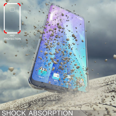 NALIA 360 Grad Handyhülle kompatibel mit Samsung Galaxy S9 Plus, Full Cover vorne hinten Doppel-Schutz Dünnes Ganzkörper Case Silikon Etui, Transparenter Displayschutz & Rückseite Schwarz NALIA Protective Hülle