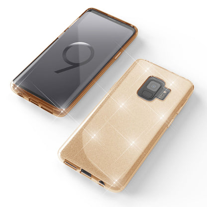 Samsung Galaxy S9 Hülle Handyhülle von NALIA, Glitzer Slim Case Cover Schutzhülle Gold NALIA Protective Hülle