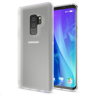 NALIA Handyhülle kompatibel mit Samsung Galaxy S9 Plus, Ultra-Slim Silikon Case Cover Gummihülle, Matte Anti-Rutsch Schutzhülle Dünn, Etui Handy-Tasche Backcover Bumper Schwarz NALIA Protective Hülle