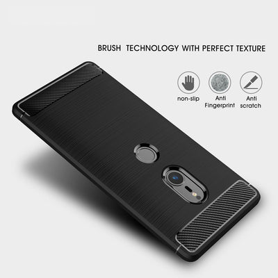 NALIA Handyhülle kompatibel mit Sony Xperia XZ2, Ultra Slim Silikon Case Cover, Dünne Crystal Phone Schutzhülle, Etui Handy-Tasche Back-Cover Bumper, Smartphone TPU Gummihülle - Schwarz Default Title NALIA Protective Hülle