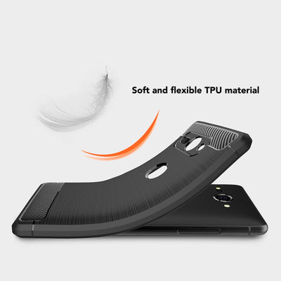 NALIA Silikonhülle für Sony Xperia XZ2 Compact – Rutschfest & Matt – VORTEX (Gebürstete Optik & Carbon Design) – Marke aus Berlin Default Title NALIA Protective Hülle