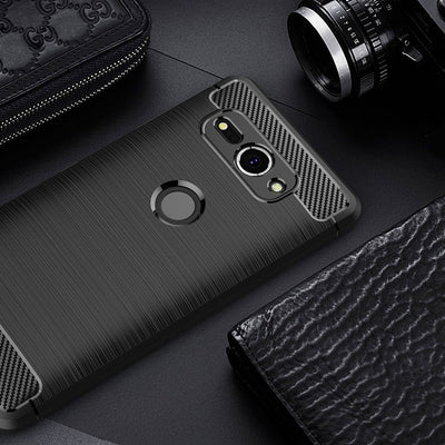 NALIA Silikonhülle für Sony Xperia XZ2 Compact – Rutschfest & Matt – VORTEX (Gebürstete Optik & Carbon Design) – Marke aus Berlin Default Title NALIA Protective Hülle