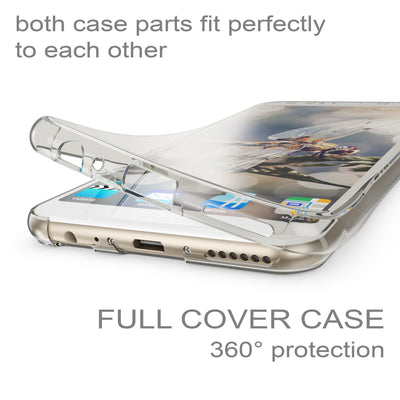 NALIA 360 Grad Handyhülle kompatibel mit Huawei Mate 10 Lite, Full Cover vorne hinten Doppel-Schutz, Dünn Ganzkörper Case Silikon Handytasche Transparenter Displayschutz Rückseite Grau NALIA Protective Hülle
