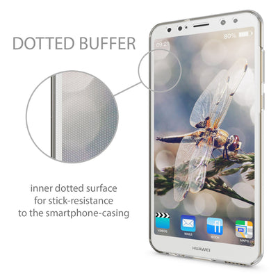 NALIA 360 Grad Handyhülle kompatibel mit Huawei Mate 10 Lite, Full Cover vorne hinten Doppel-Schutz, Dünn Ganzkörper Case Silikon Handytasche Transparenter Displayschutz Rückseite NALIA Protective Hülle