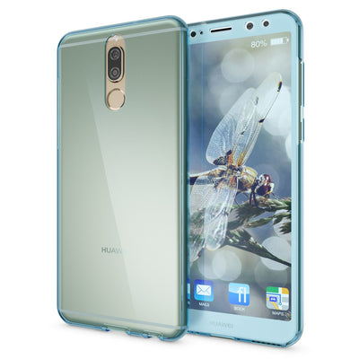 NALIA 360 Grad Handyhülle kompatibel mit Huawei Mate 10 Lite, Full Cover vorne hinten Doppel-Schutz, Dünn Ganzkörper Case Silikon Handytasche Transparenter Displayschutz Rückseite Grau NALIA Protective Hülle