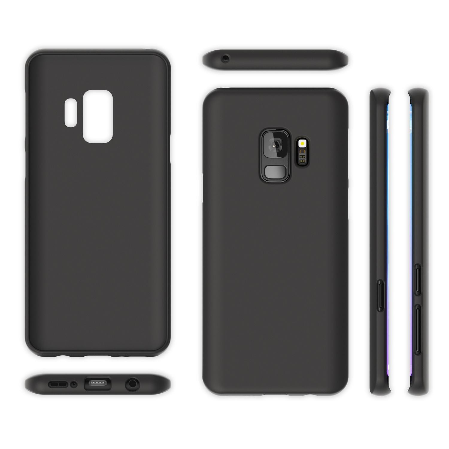 Samsung Galaxy S9 Hülle Handyhülle von NALIA, Ultra-Slim TPU Silikon Neon Case NALIA Neon Hülle