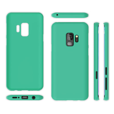 NALIA Neon Silikonhülle für Samsung Galaxy S9 – Soft-Touch & Signal-Neon – NEONSHOCK (Matte Schutzhülle) – Marke aus Berlin Grün NALIA Neon Hülle