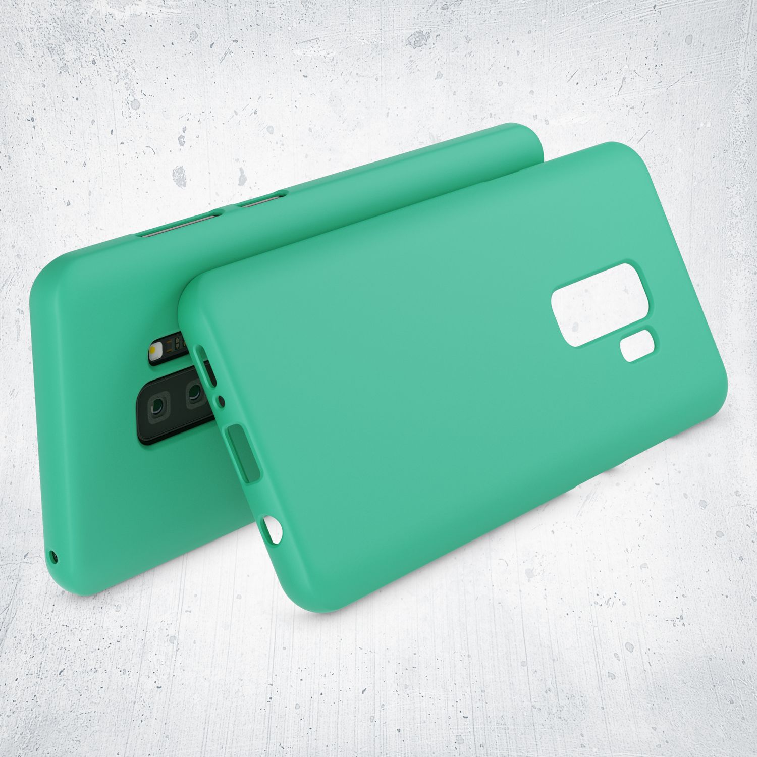 Samsung Galaxy S9 Plus Handy Hülle von NALIA, Ultra-Slim TPU Silikon Neon Case Grün NALIA Neon Hülle