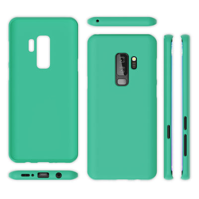 NALIA Neon Silikonhülle für Samsung Galaxy S9 Plus – Soft-Touch & Signal-Neon – NEONSHOCK (Matte Schutzhülle) – Marke aus Berlin Grün NALIA Neon Hülle