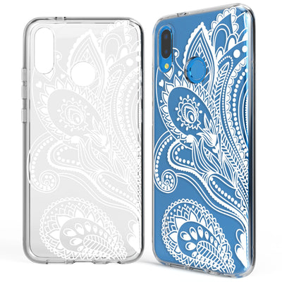 NALIA Handyhülle kompatibel mit Huawei P20 Lite, Slim Silikon Motiv Case Back-Cover Crystal Schutzhülle Dünn Durchsichtig, Etui Handy-Tasche Transparent Bumper NALIA SlimFit Hülle