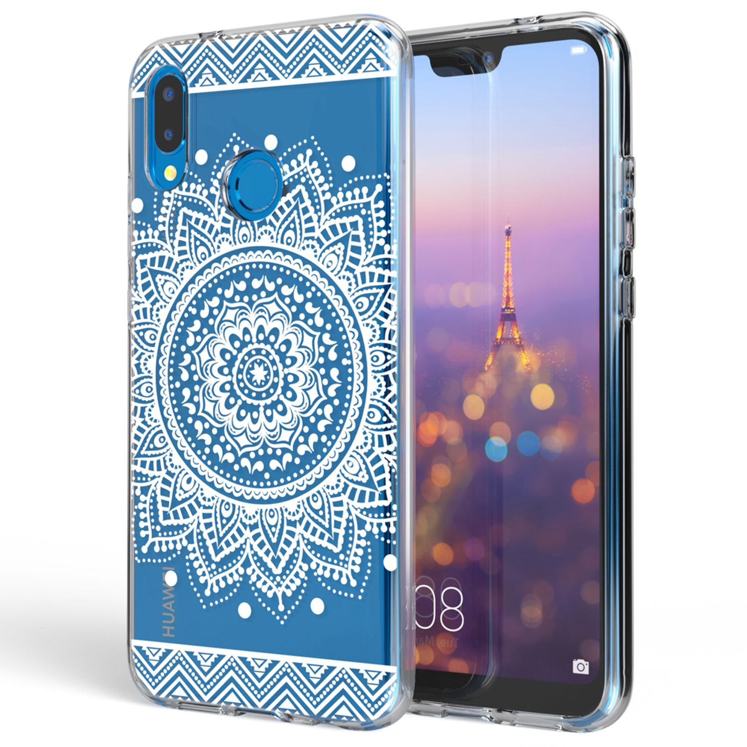 Huawei P20 Lite Hülle Handyhülle von NALIA, Slim Motiv Silikon Cover Schutzhülle NALIA