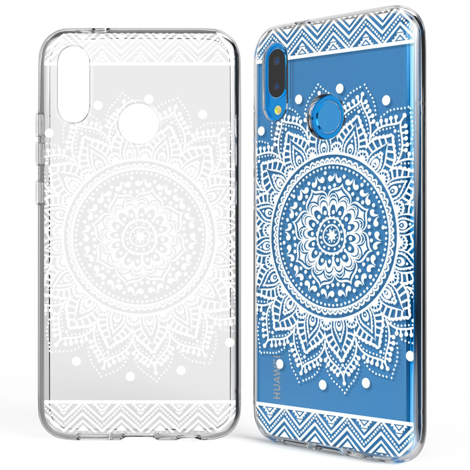 Huawei P20 Lite Hülle Handyhülle von NALIA, Slim Motiv Silikon Cover Schutzhülle NALIA