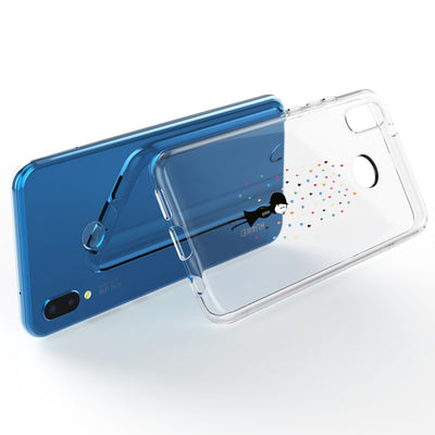NALIA Handyhülle kompatibel mit Huawei P20 Lite, Slim Silikon Motiv Case Back-Cover Crystal Schutzhülle Dünn Durchsichtig, Etui Handy-Tasche Transparent Bumper NALIA SlimFit Hülle