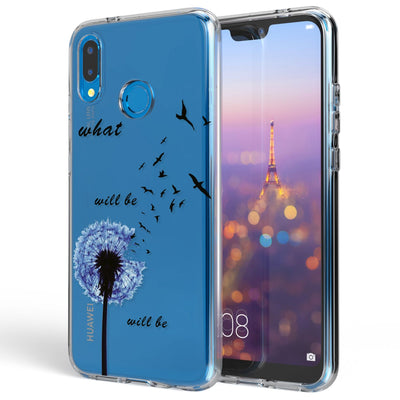 NALIA Handyhülle kompatibel mit Huawei P20 Lite, Slim Silikon Motiv Case Back-Cover Crystal Schutzhülle Dünn Durchsichtig, Etui Handy-Tasche Transparent Bumper NALIA SlimFit Hülle