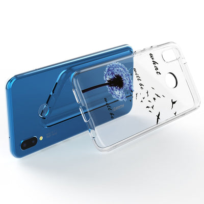 NALIA Handyhülle kompatibel mit Huawei P20 Lite, Slim Silikon Motiv Case Back-Cover Crystal Schutzhülle Dünn Durchsichtig, Etui Handy-Tasche Transparent Bumper NALIA SlimFit Hülle