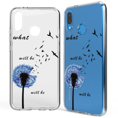 NALIA Handyhülle kompatibel mit Huawei P20 Lite, Slim Silikon Motiv Case Back-Cover Crystal Schutzhülle Dünn Durchsichtig, Etui Handy-Tasche Transparent Bumper NALIA SlimFit Hülle