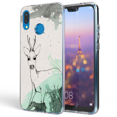 NALIA Handyhülle kompatibel mit Huawei P20 Lite, Slim Silikon Motiv Case Back-Cover Crystal Schutzhülle Dünn Durchsichtig, Etui Handy-Tasche Transparent Bumper NALIA SlimFit Hülle