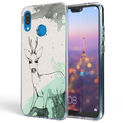 Huawei P20 Lite Hülle Handyhülle von NALIA, Slim Motiv Silikon Cover Schutzhülle NALIA