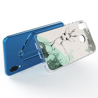 NALIA Handyhülle kompatibel mit Huawei P20 Lite, Slim Silikon Motiv Case Back-Cover Crystal Schutzhülle Dünn Durchsichtig, Etui Handy-Tasche Transparent Bumper NALIA SlimFit Hülle