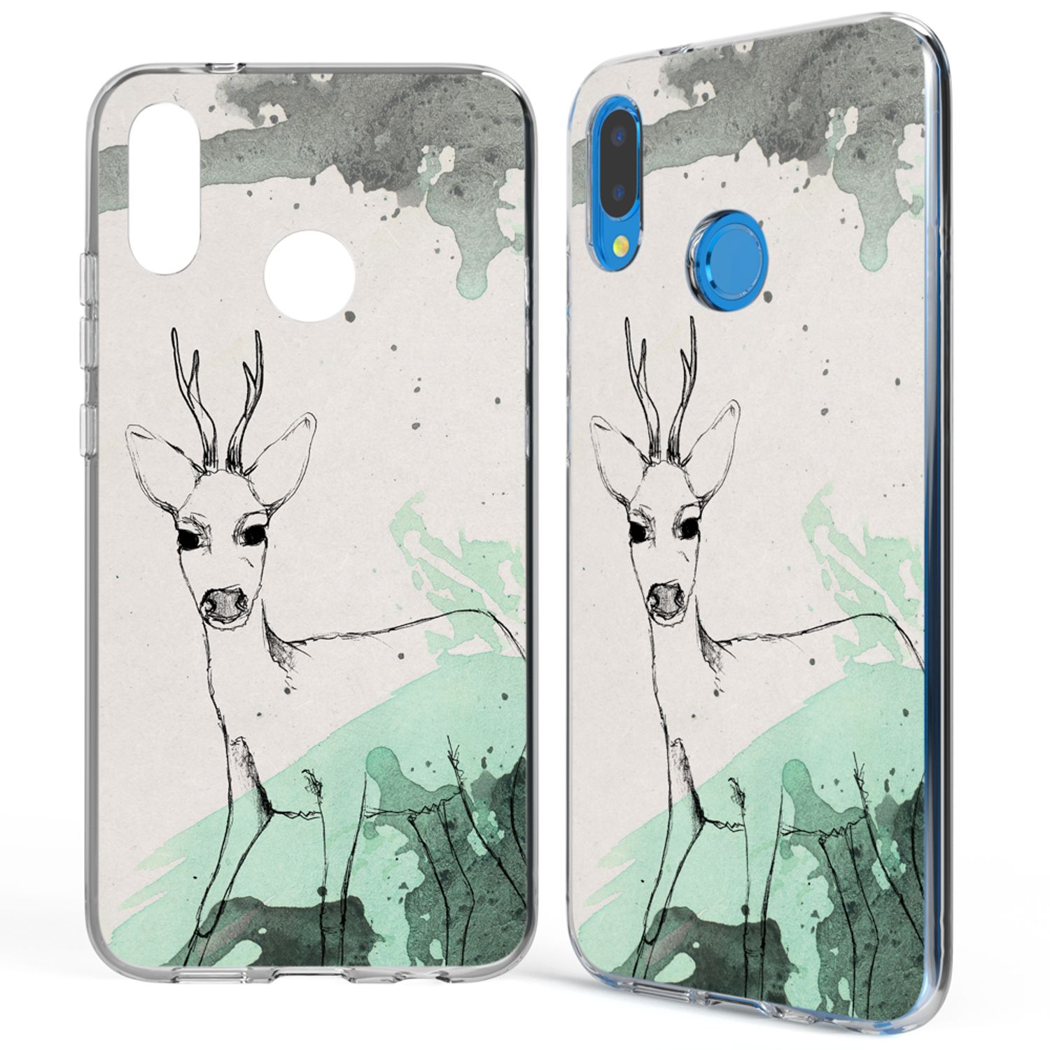 Huawei P20 Lite Hülle Handyhülle von NALIA, Slim Motiv Silikon Cover Schutzhülle NALIA