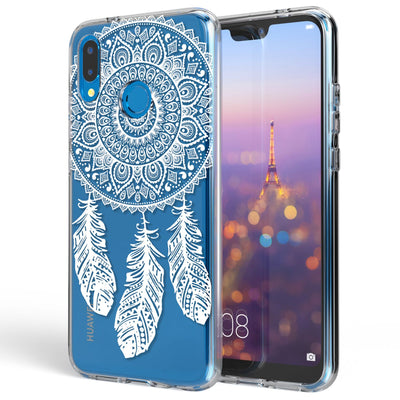 NALIA Handyhülle kompatibel mit Huawei P20 Lite, Slim Silikon Motiv Case Back-Cover Crystal Schutzhülle Dünn Durchsichtig, Etui Handy-Tasche Transparent Bumper NALIA SlimFit Hülle