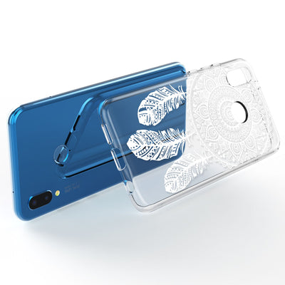 NALIA Handyhülle kompatibel mit Huawei P20 Lite, Slim Silikon Motiv Case Back-Cover Crystal Schutzhülle Dünn Durchsichtig, Etui Handy-Tasche Transparent Bumper NALIA SlimFit Hülle