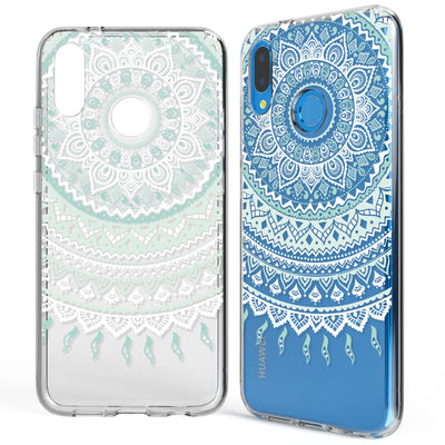 NALIA Handyhülle kompatibel mit Huawei P20 Lite, Slim Silikon Motiv Case Back-Cover Crystal Schutzhülle Dünn Durchsichtig, Etui Handy-Tasche Transparent Bumper NALIA SlimFit Hülle