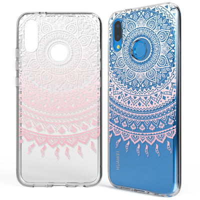 NALIA Handyhülle kompatibel mit Huawei P20 Lite, Slim Silikon Motiv Case Back-Cover Crystal Schutzhülle Dünn Durchsichtig, Etui Handy-Tasche Transparent Bumper NALIA SlimFit Hülle