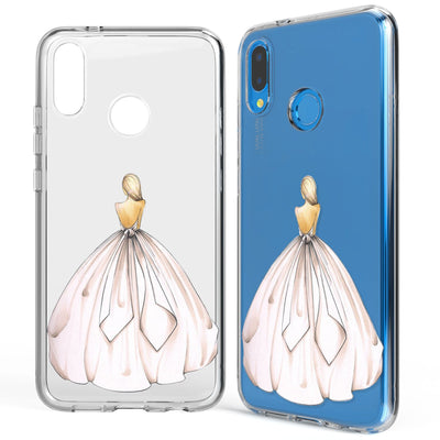 NALIA Handyhülle kompatibel mit Huawei P20 Lite, Slim Silikon Motiv Case Back-Cover Crystal Schutzhülle Dünn Durchsichtig, Etui Handy-Tasche Transparent Bumper NALIA SlimFit Hülle
