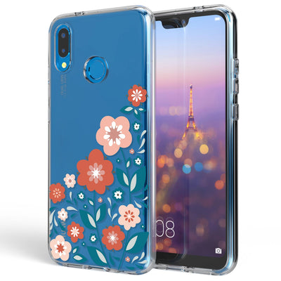 NALIA Handyhülle kompatibel mit Huawei P20 Lite, Slim Silikon Motiv Case Back-Cover Crystal Schutzhülle Dünn Durchsichtig, Etui Handy-Tasche Transparent Bumper NALIA SlimFit Hülle