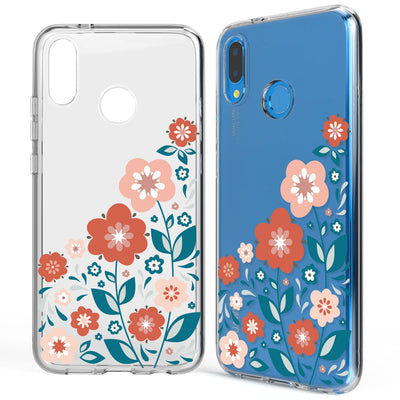 NALIA Handyhülle kompatibel mit Huawei P20 Lite, Slim Silikon Motiv Case Back-Cover Crystal Schutzhülle Dünn Durchsichtig, Etui Handy-Tasche Transparent Bumper NALIA SlimFit Hülle