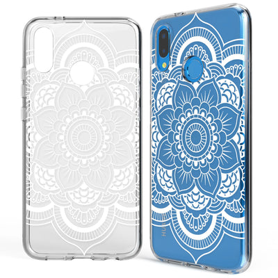 NALIA Handyhülle kompatibel mit Huawei P20 Lite, Slim Silikon Motiv Case Back-Cover Crystal Schutzhülle Dünn Durchsichtig, Etui Handy-Tasche Transparent Bumper Flamingo Green NALIA SlimFit Hülle