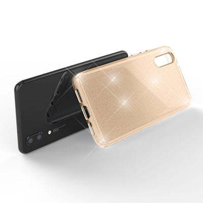 NALIA Glitzerhülle für Huawei P20 – Funkelnder Glitzer-Look & Grip – SHINEPOP (Silikon Case) – Marke aus Berlin Schwarz NALIA Protective Hülle