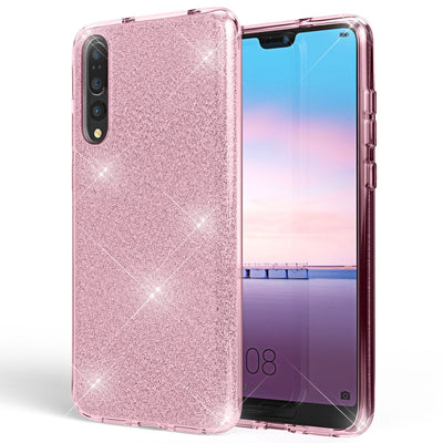 NALIA Glitzerhülle für Huawei P20 Pro – Funkelnder Glitzer-Look & Grip – SHINEPOP (Silikon Case) – Marke aus Berlin NALIA Protective Hülle